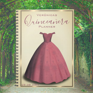 Quinceañera planner guestbook bärbar dator anteckningsbok