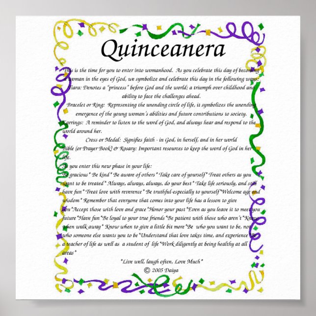 quinceanera poster (Framsidan)