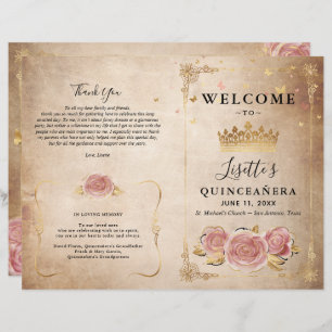 Quinceanera-programmet Rosa ros Guld