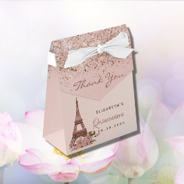 Quinceanera ro guld Paris tack Presentaskar