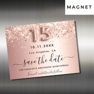 Quinceanera ro guld spara datum magneter