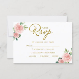 Quinceanera Rodnad Blommig Svarskort