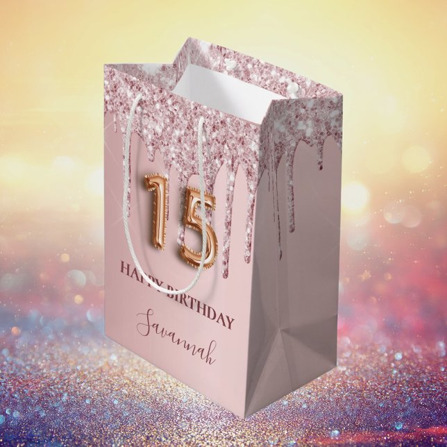 Quinceanera rosa droppar (Skapare uppladdad)