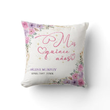 QUINCEANERA ROSA ELEGANT BLOMSTER GLITTER
