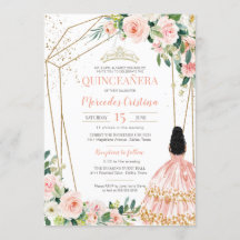 Quinceanera Rosa ros och Guld, Girl Gown