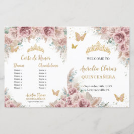 Quinceañera Rosenskärms Pampas Faddrar Program