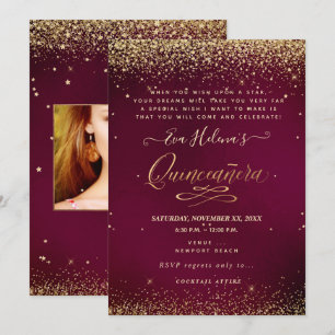 Quinceañera, skriven i Star, DIY Sangria Inbjudningar