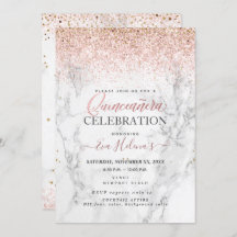 Quinceañera, skriven i Star, Marble+Ro Guld