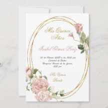 Quinceanera Spara datumet på spanska