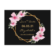 Quinceanera Spara den tropiska svarta chicen guld