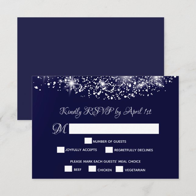 Quinceañera Starry Night Himlar OSA Kort (Fram/baksida)