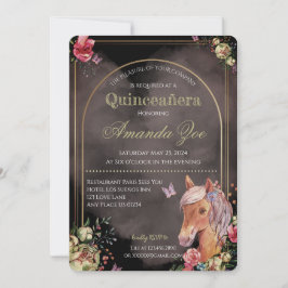 Quinceañera/Sweet 16 Inbjudan till hästdesign