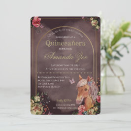 Quinceañera/Sweet 16 Inbjudan till hästdesign