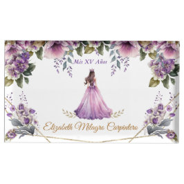 Quinceañera Table Card Holder Lilac, Lila Bordskorthållare