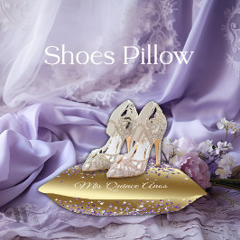 Quinceañera Traditional Pillow for the Shoes Rund Kudde