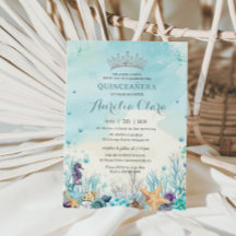 Quinceañera under Sea Beach Snäckas Corals