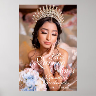 Quinceanera Välkomstskript foto 15:e födelsedagen Poster