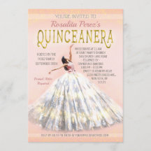Quinceanera Watercolor Dress Rosa Guld Finare