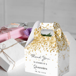 Quinceanera white guld hank du presentaskar