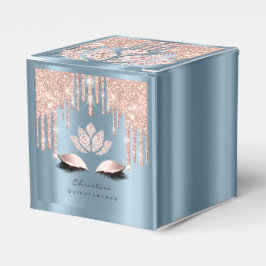 Quinceañeras Sweet 16:e Möhippan Ro Drip Dusty Blu Presentaskar