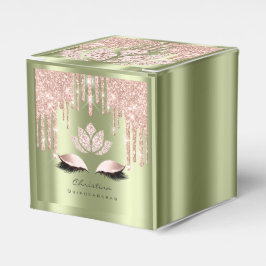 Quinceañeras Sweet 16:e Möhippan Ro Mint Grönt Presentaskar