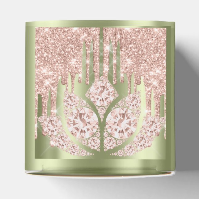 Quinceañeras Sweet 16:e Möhippan Ro Mint Grönt Presentaskar (Överdel)