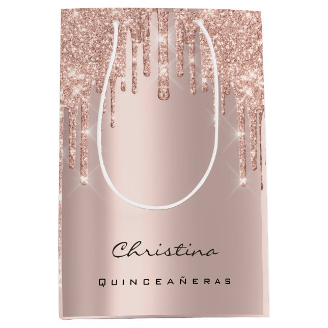 Quinceañeras Sweet 16:e Möhippan Sparkly Favor (Framsidan)