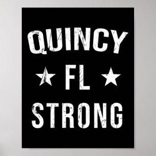 Quincy Fl Stark Hembygdssouvenir Semester Florid Poster