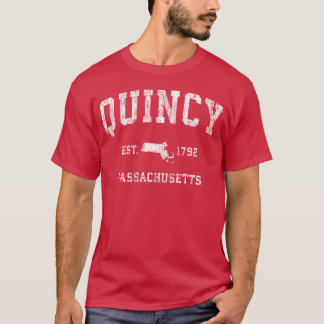 Quincy Massachusetts Ma Atletiska Sport present T Shirt