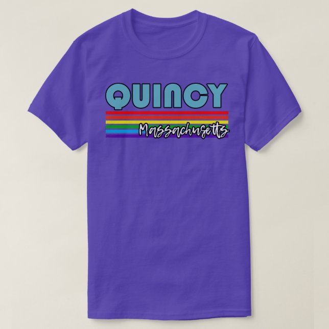 Quincy Massachusetts Pride Quincy LGBT Gift LGBTQ T Shirt (Design framsida)