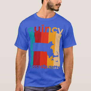 Quincy Massachusetts Retro T Shirt