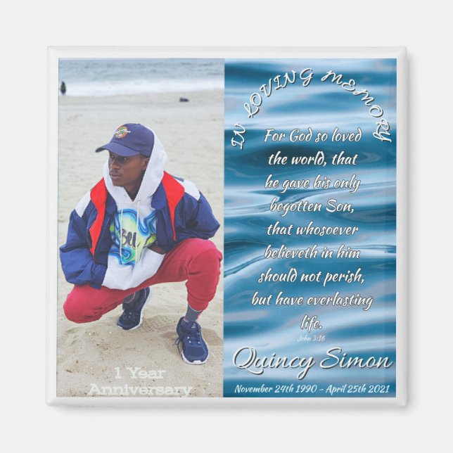 Quincy Memorial Magnet (Framsidan)