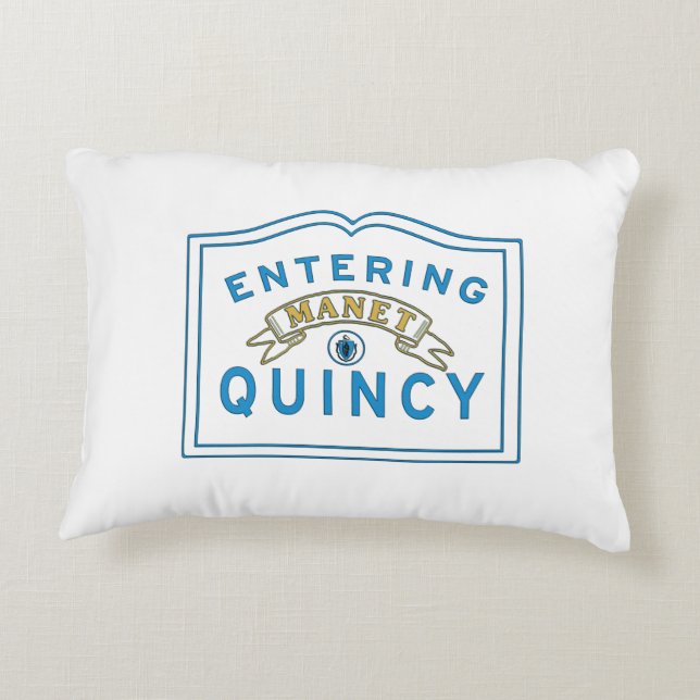 Quincy MORSA motto accent Pillow Prydnadskudde (Baksidan)