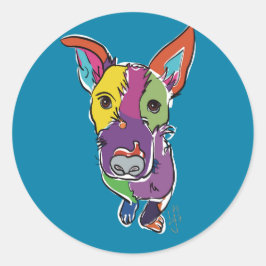 Quincy Texas Piedog Runt Klistermärke