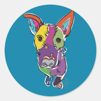 Quincy Texas Piedog Runt Klistermärke