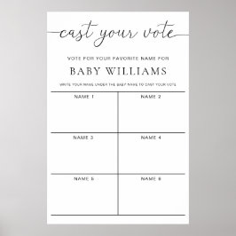 Quinn avslutade omröstningen om matchen i Baby Nam Poster