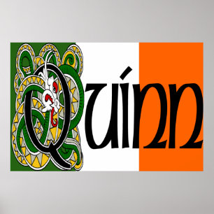 Quinn Celtic Dragon Skriv ut Poster