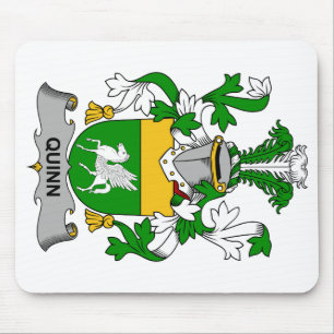 Quinn familjvapensköld musmatta