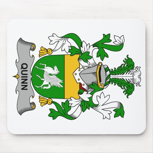 Quinn familjvapensköld musmatta (Framsidan)
