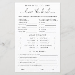 Quinn manus Hur Väl Känner Du Bruden Spelet