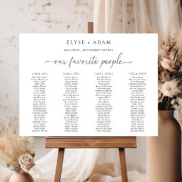 Quinn minimal 4 Poster av säten i Banquet Bord