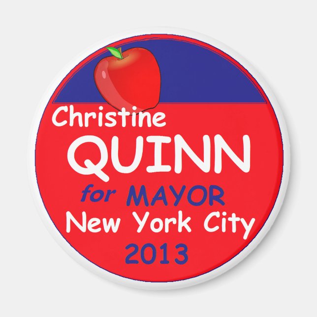 Quinn NYC Mayor 2013 Magnet (Framsidan)