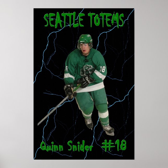 Quinn Snider - Seattle Totems Poster (Framsidan)