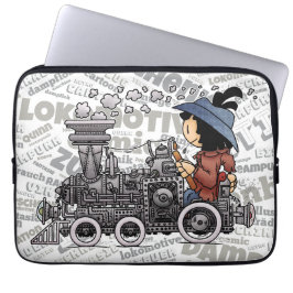 Quinns Dampf-Lokomotive Laptop Fodral