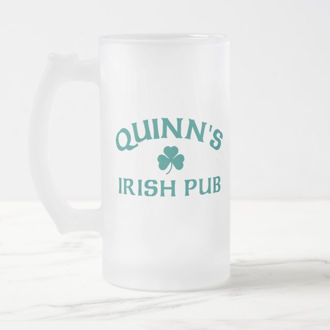 Quinns Irish Pub Frostat Ölglas (Vänster)