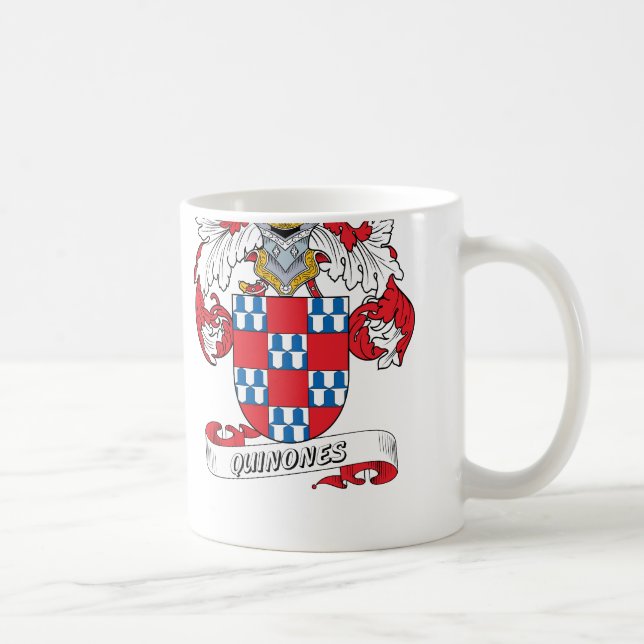 Quinonesfamiljvapensköld Kaffemugg (Höger)