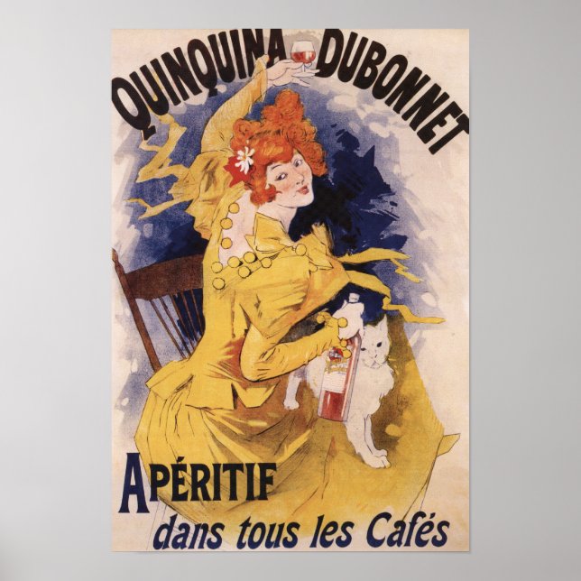 Quinquina Dubonnet Aperitif Promotional Poster (Framsidan)