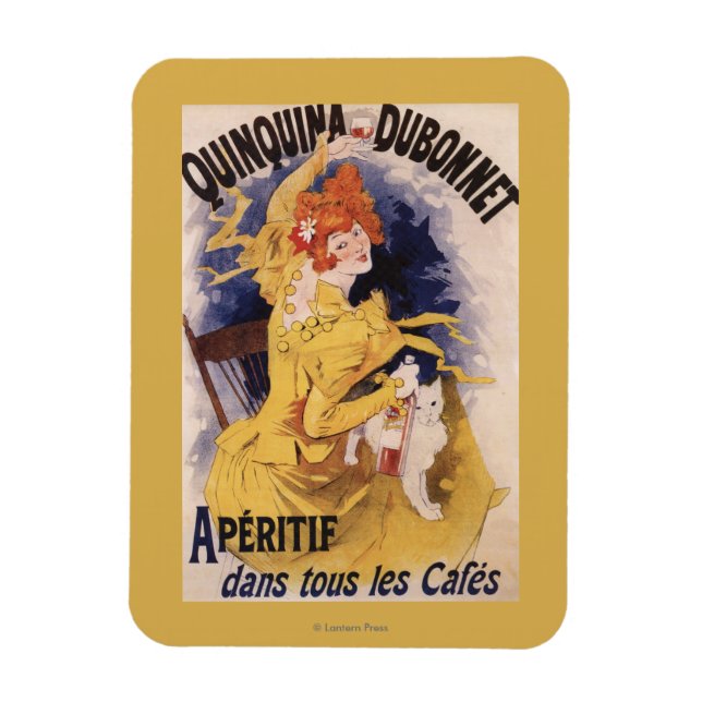 Quinquina Dubonnet Aperitif Promotional Poster Magnet (Vertikal)
