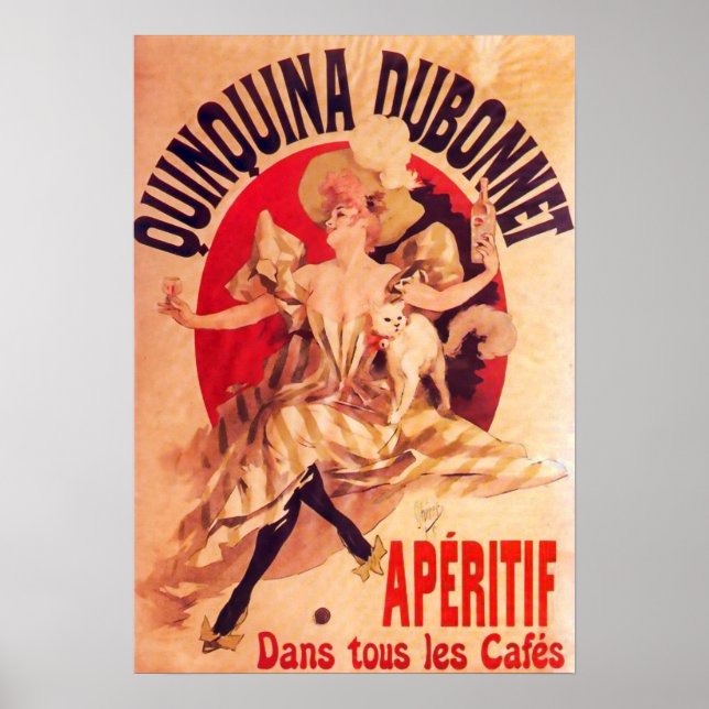 Quinquina Dubonnet Jules Cheret Fine Art Poster (Framsidan)