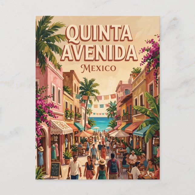 Quinta Avenida Mexiko Vykort (Framsida)